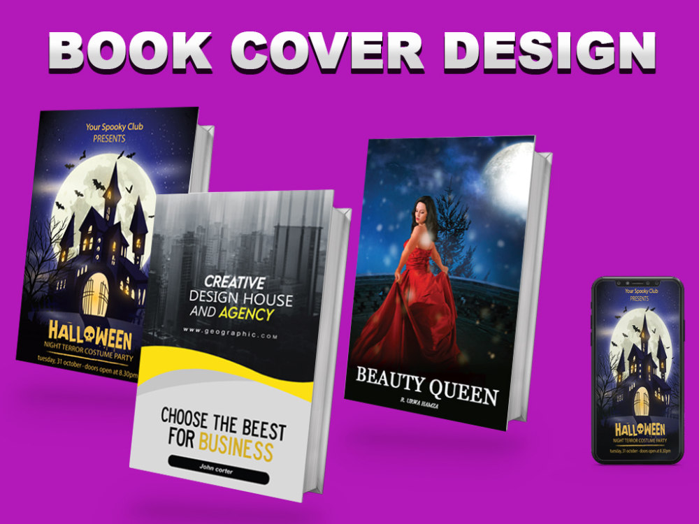 Professional Book Cover Design, eBook cover Design or Book cover, kdp