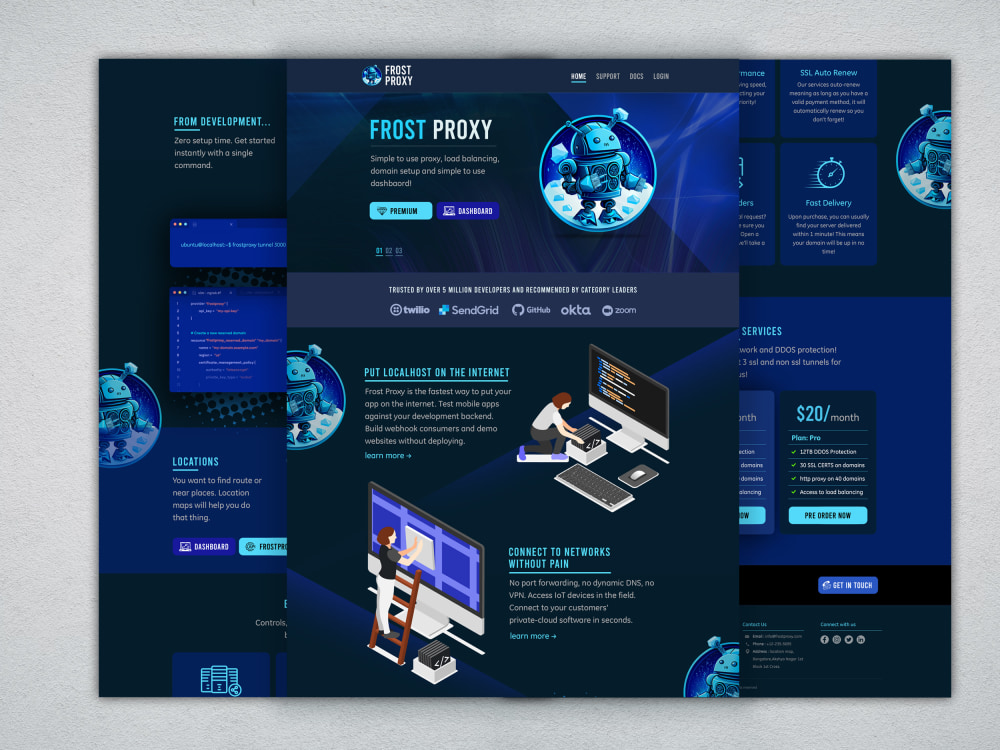 Website UI / UX Design & Landing Page Design Mockup in PSD | Upwork