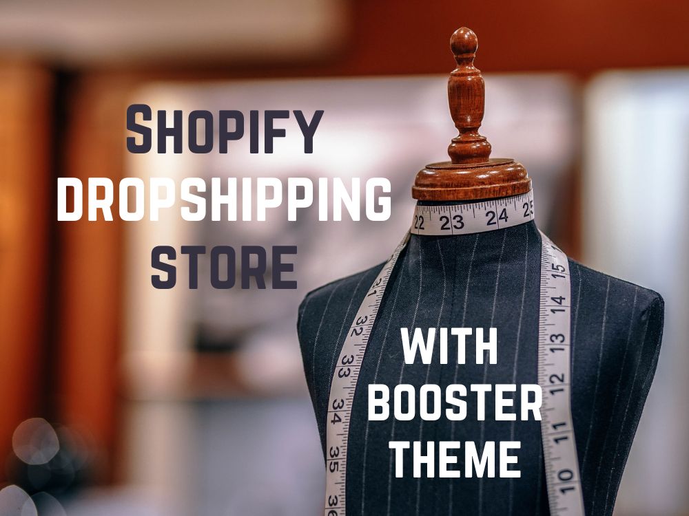 A Shopify dropshipping, clothing store, fashion store with booster