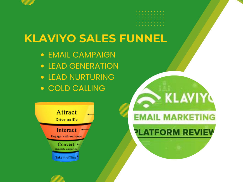 Design email campaign template, newsletter and sales funnel on Klaviyo ...