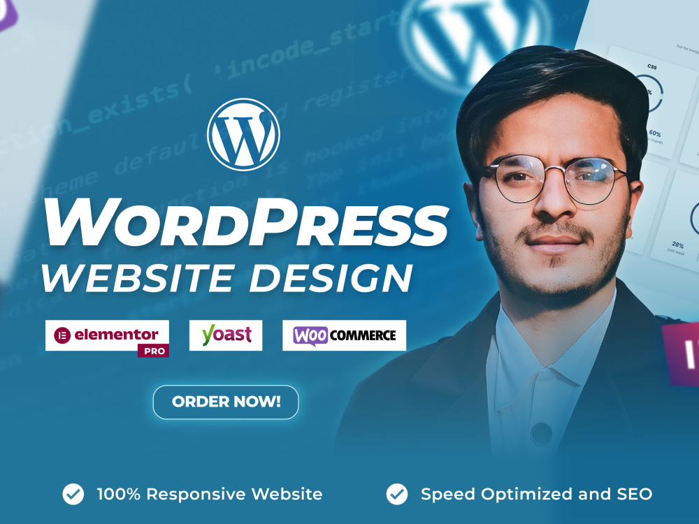 A responsive WordPress website design and development | Upwork