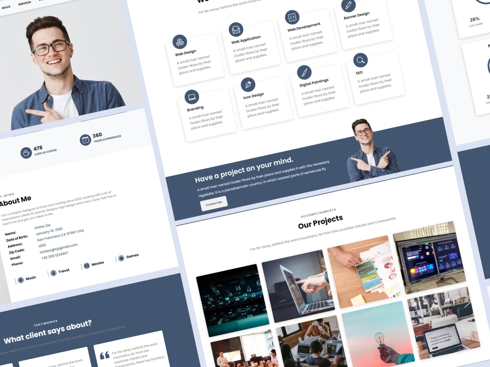 A responsive WordPress website design and development | Upwork