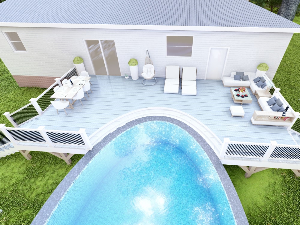 Landscape garden deck front and backyard design as a landscape architect Upwork