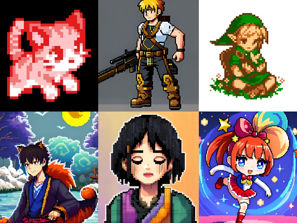 design awesome pixel art characters for you