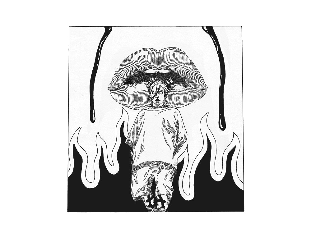 A creative pen&ink portrait | Upwork