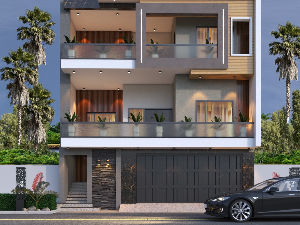 A fantastic 3d rendering of the building's exterior | Upwork