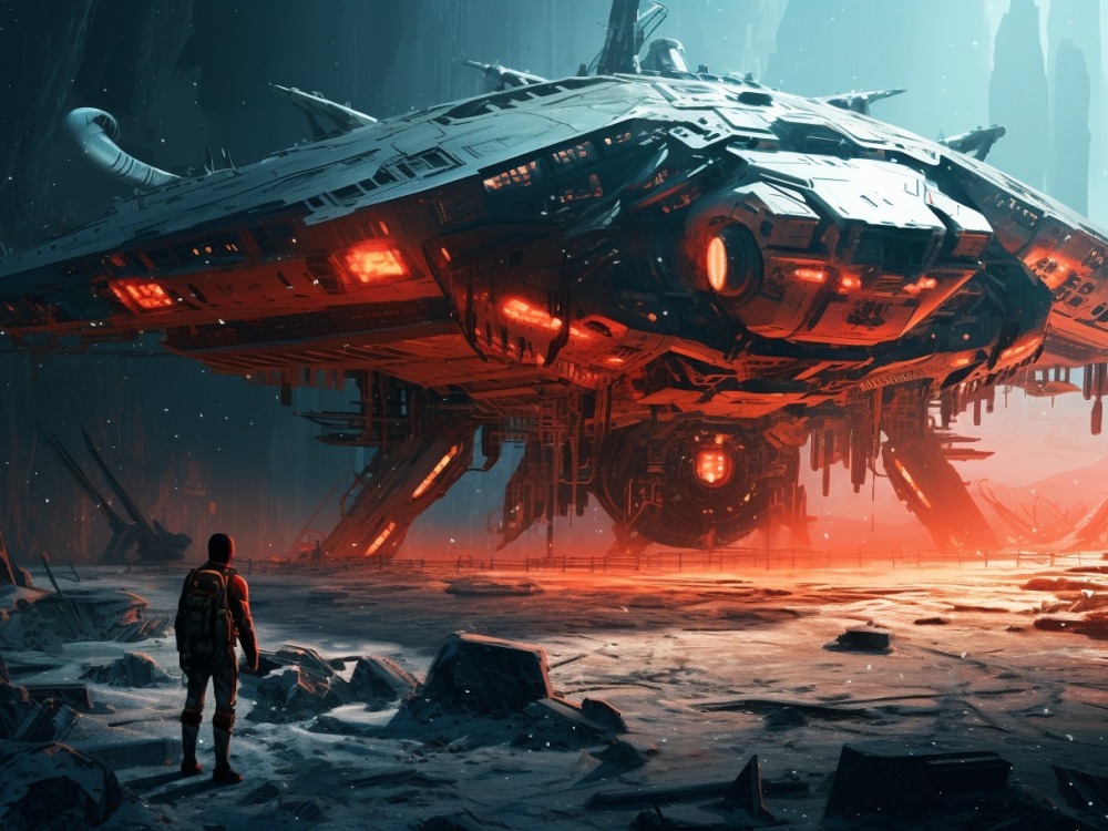 A sci-fi art, aircraft, futuristic, cyberpunk, fantasy design | Upwork