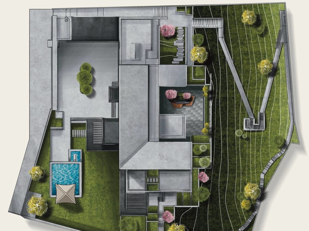 2D Hand - Drawn Site Plan | Upwork