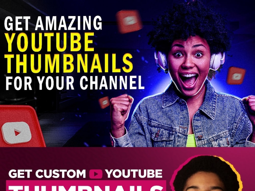 An eyecatching YouTube thumbnail design for your channel Upwork