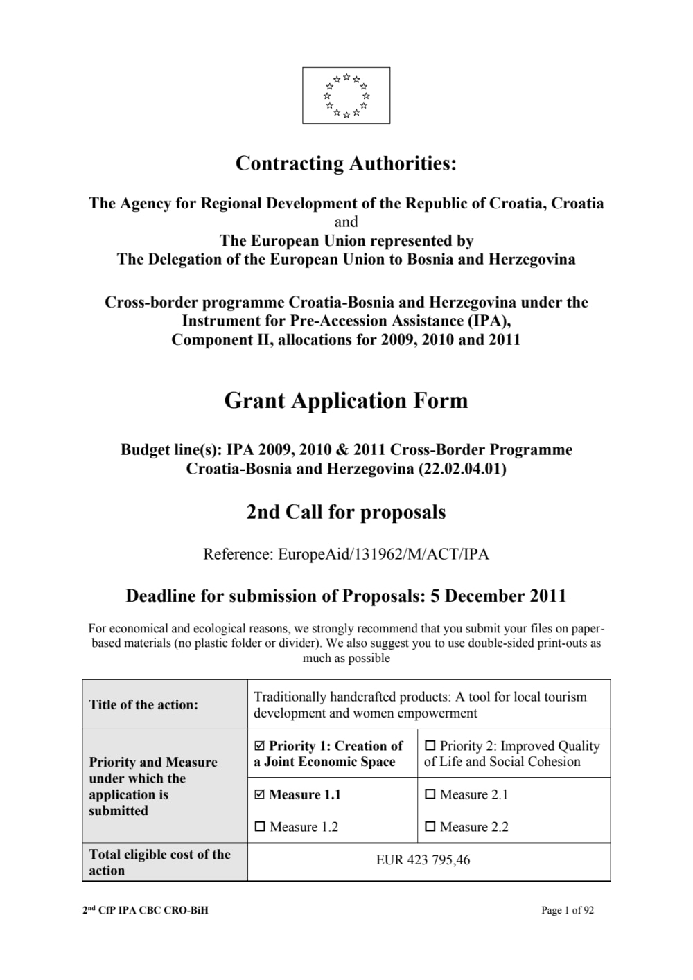 Grant proposal writing and review for government, EU, other