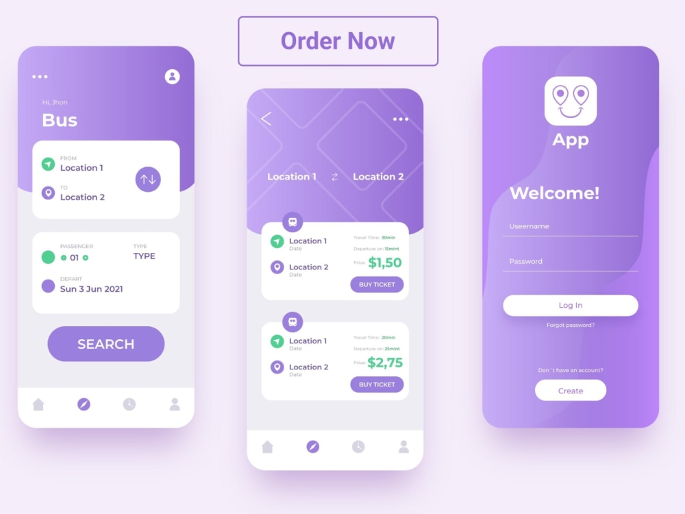 A modern mobile app UI UX design for ios and android using Figma | Upwork