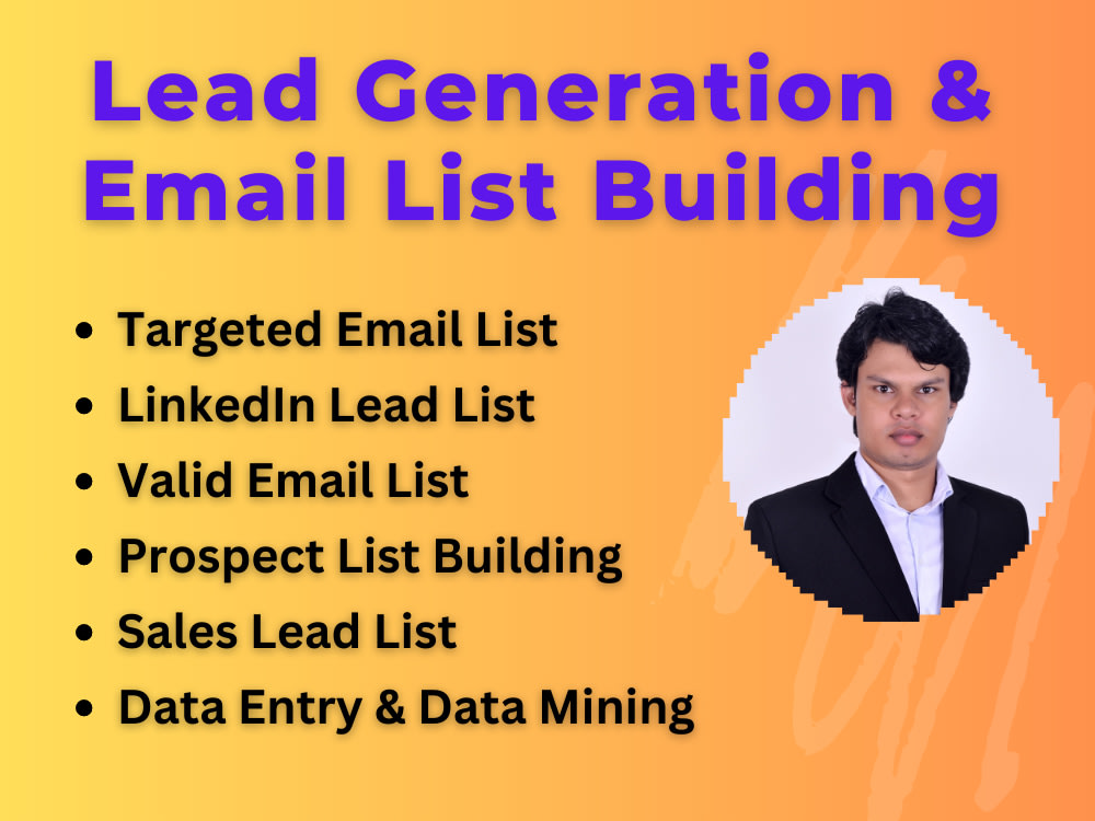 B2B Lead Generation based on targeted criteria (Lead Generation Expert