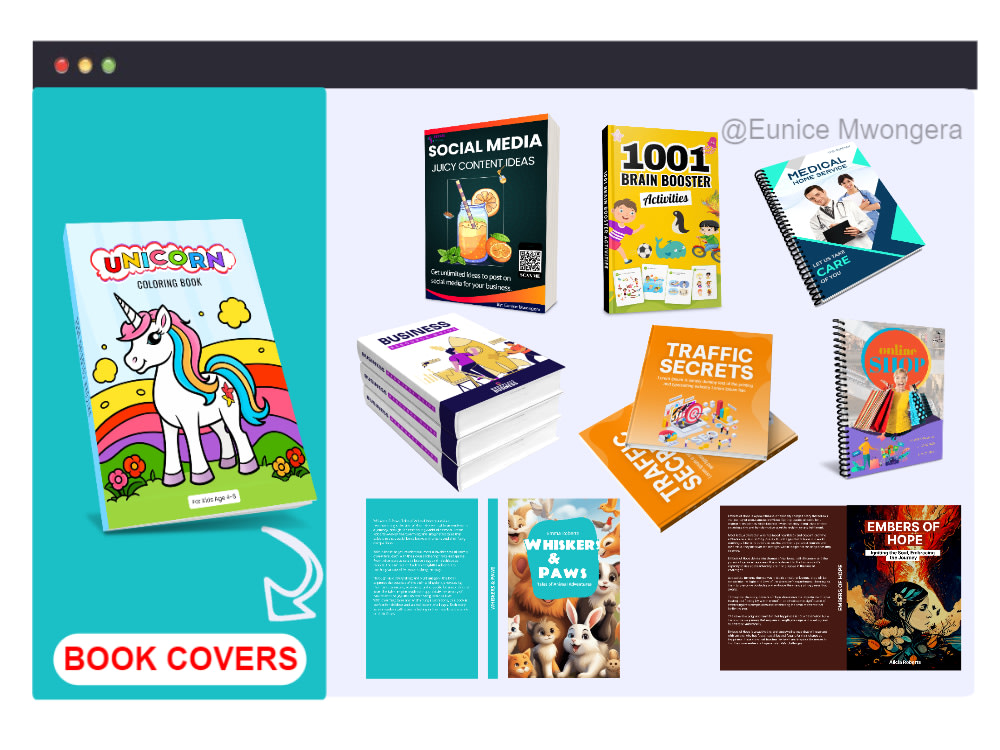 Book cover design, eBook design and Animated covers Upwork