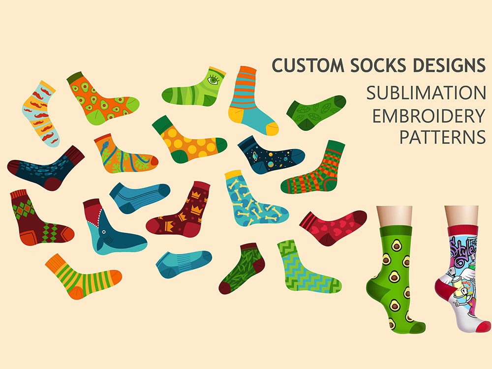 Sublimation of all types of unique sock designs and patterns Upwork