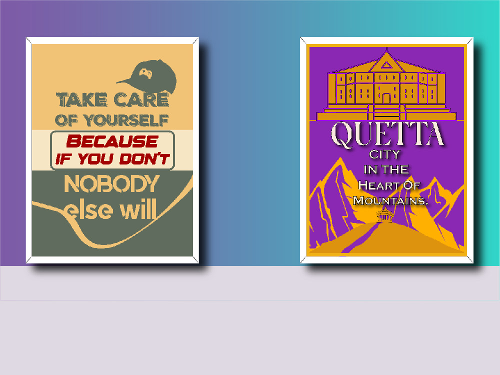 Custom typography poster design, wall art, and motivational quotes