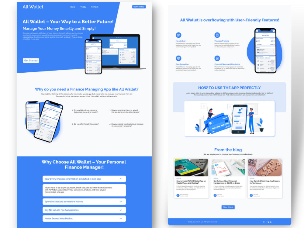 Website Landing Page UI UX design in Figma | Website development | Upwork
