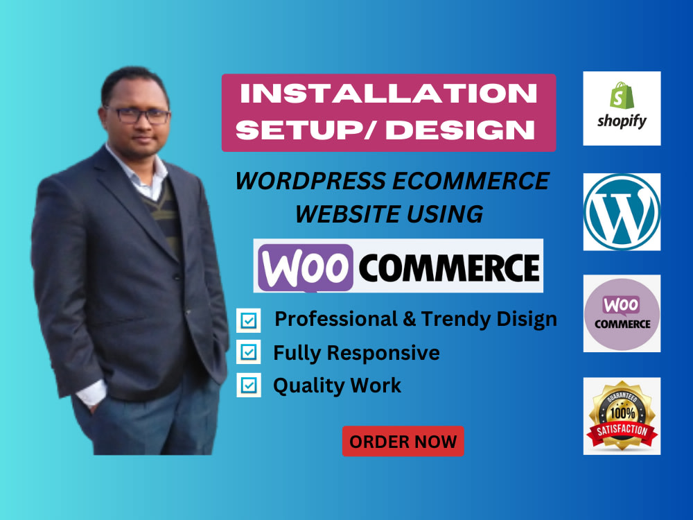 Create a Shopify or WordPress e-commerce website using Woocommerce | Upwork