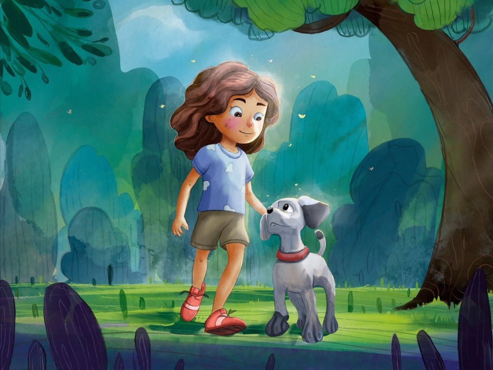 Colorful children's book illustration Upwork