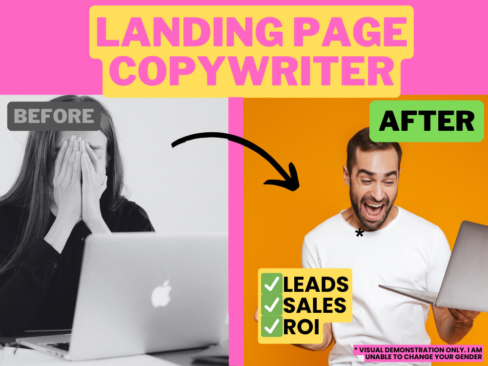 Landing page copy that you can confidently drive traffic to! Upwork