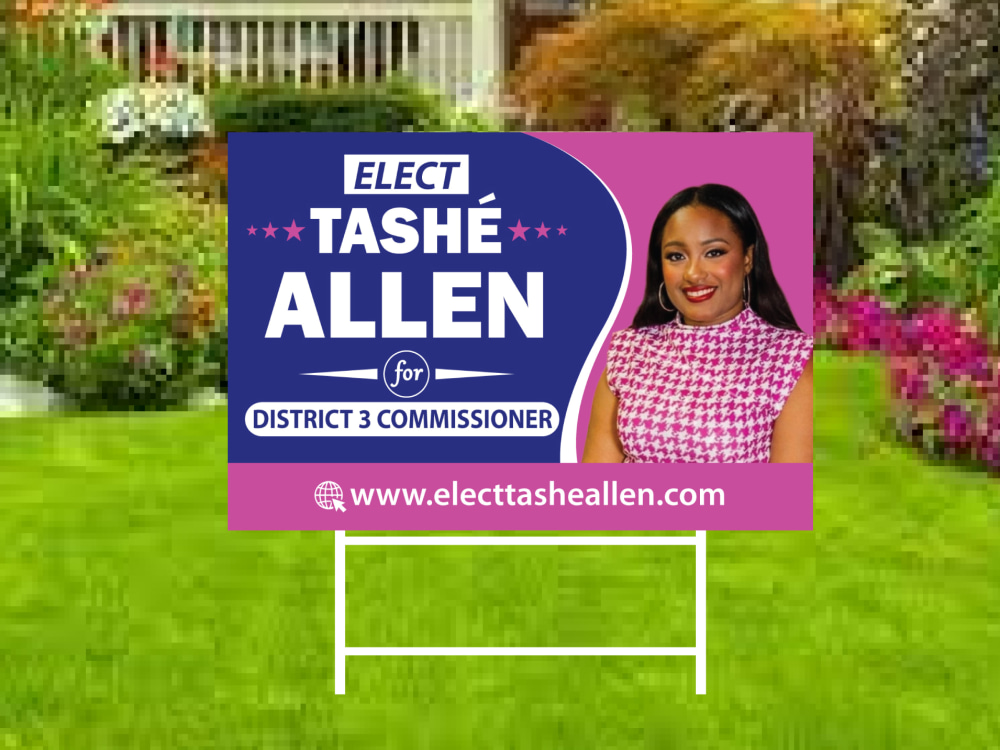 Design winning political election campaign yard sign, billboard, sign