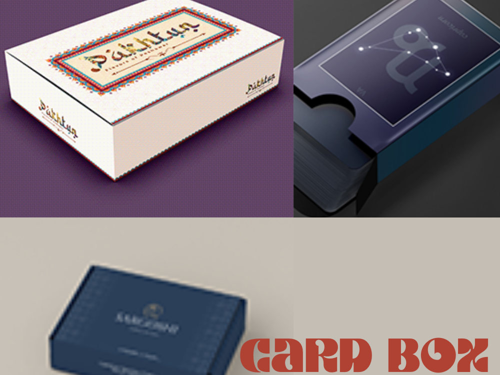 A custom card box design,rule book, card game template, mockup design