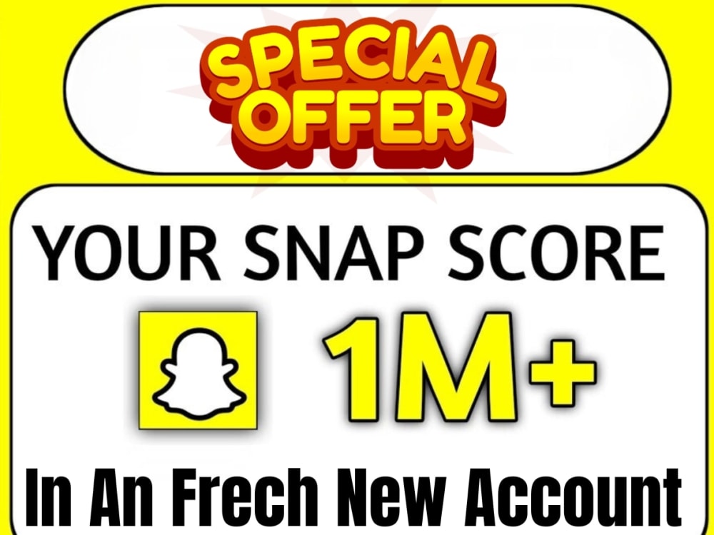 Upto 1million snapscore account premade custom boost bulk sale