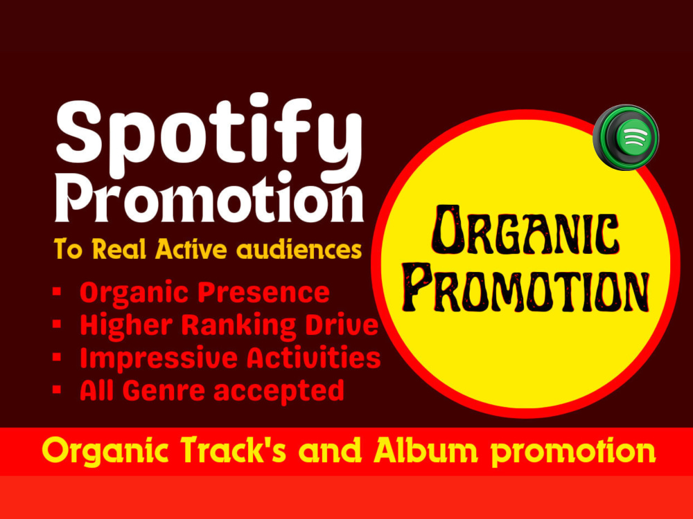 Organic viral  music promotion, Spotify music promotion, music viral