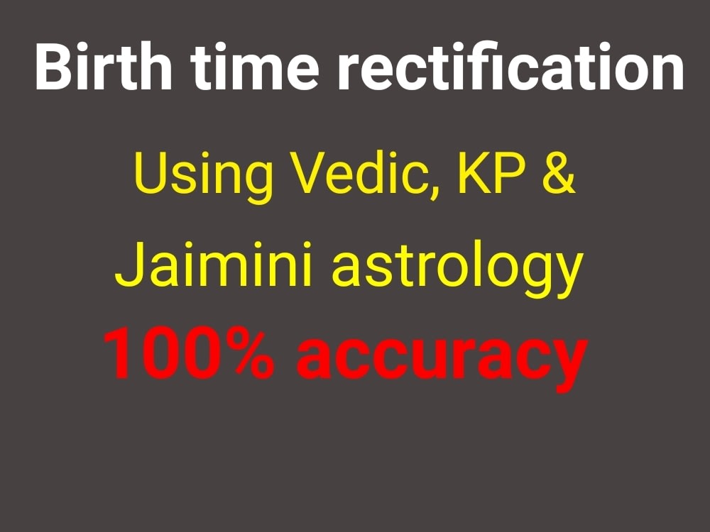 A birth time rectification astrology consultation service. Upwork
