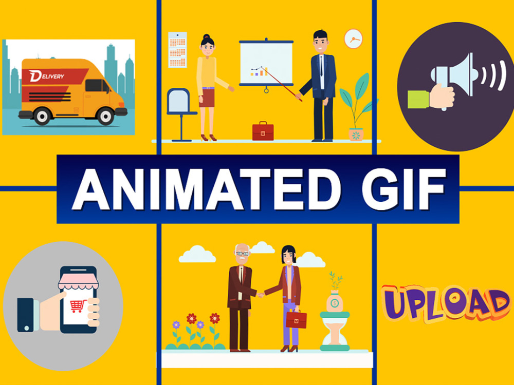 Animated GIF, GIF Animation, Banner Ads,Lottie Json, Websites Mobile ...
