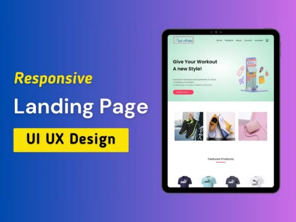 A responsive HTML and CSS advanced landing page design | Upwork