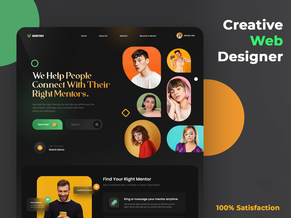 Responsive website UI/UX design, web UI or landing page PSD /Figma | Upwork