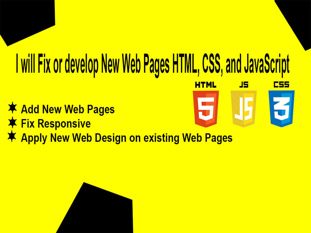 Fix your web page using html, css, and js | Upwork
