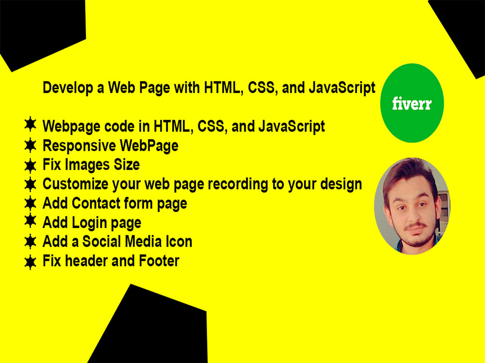 Fix your web page using html, css, and js | Upwork