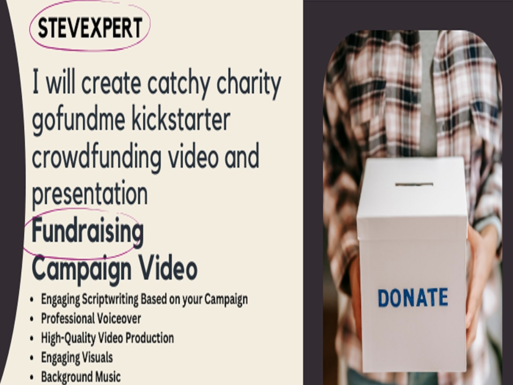 Charity GoFundMe, Kickstarter or Indiegogo Fundraising Campaign