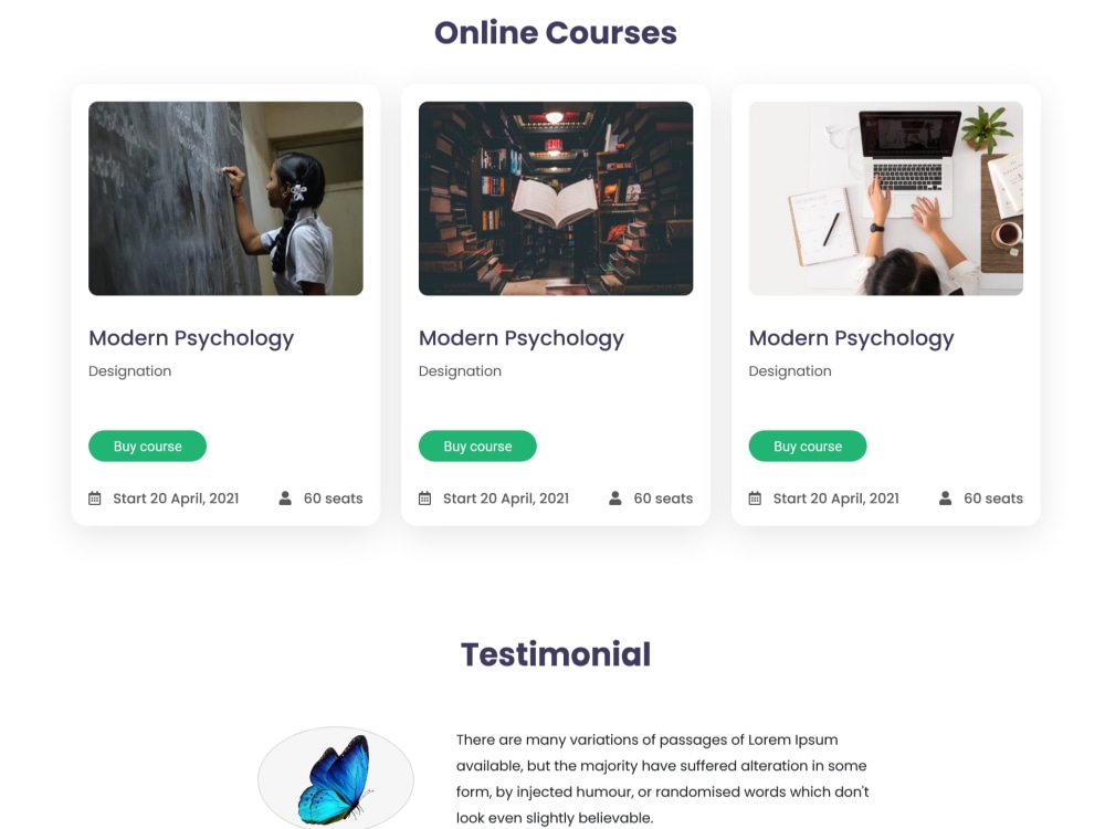 Psd,Xd,Figma,Ai,Sketch to HTML,CSS,BOOSTRAP convertion | Upwork