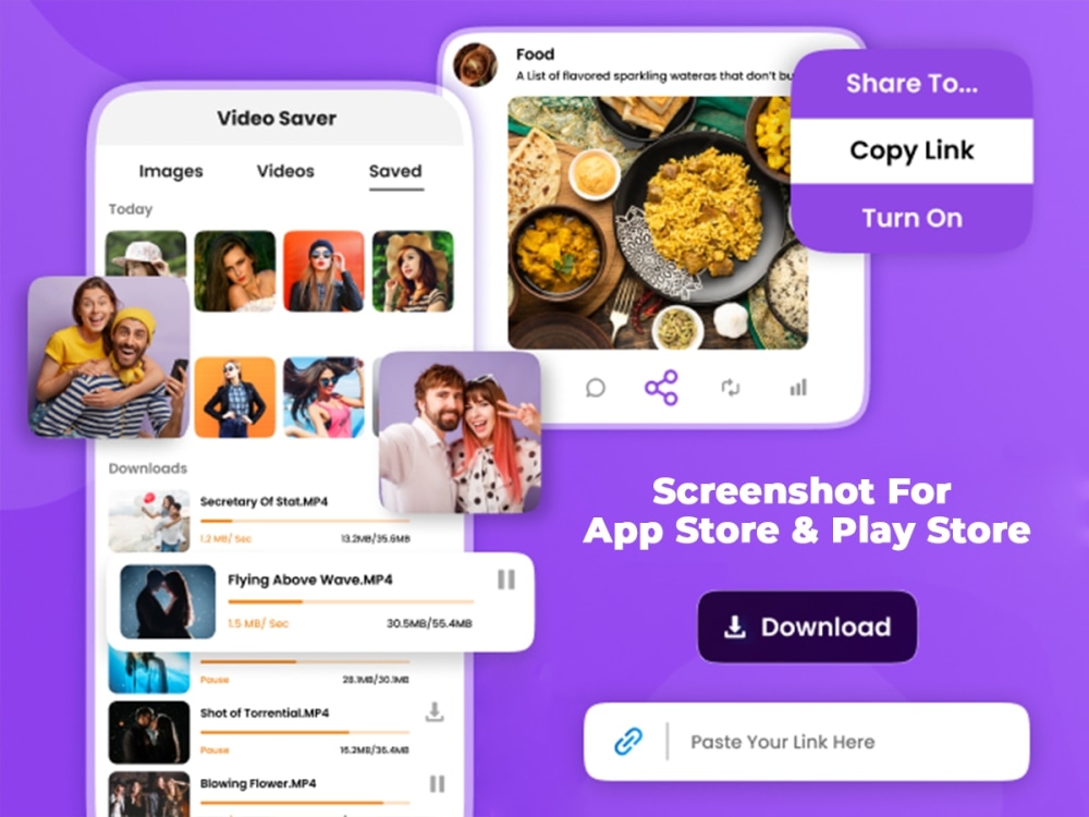 Application's Screenshots for App-Store and Play-Store. | Upwork
