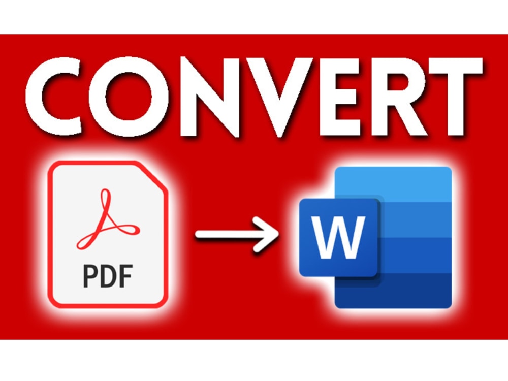To convert data from several PDFs into Word Upwork
