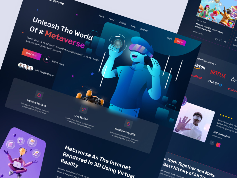 Your Landing Page (ReactJs) | Upwork