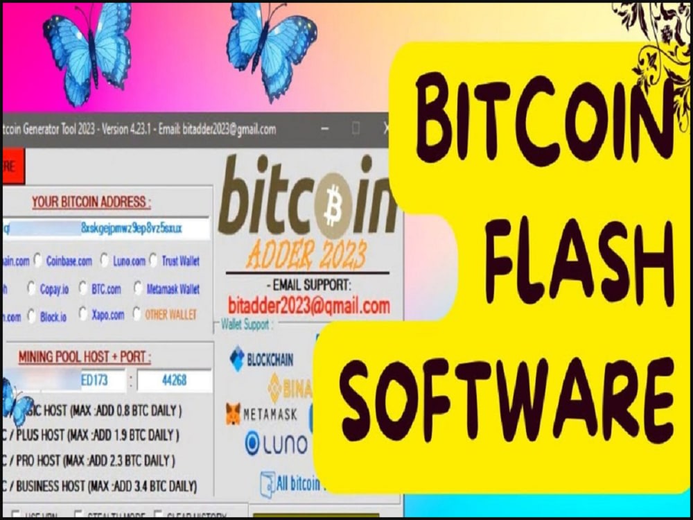 Bitcoin Flashing Software, Bitcoin Flashing Software with full features Upwork