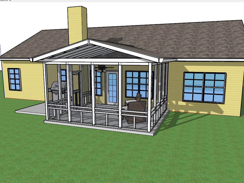 Covered Deck and Screen Porch Permit drawings set for approval Upwork