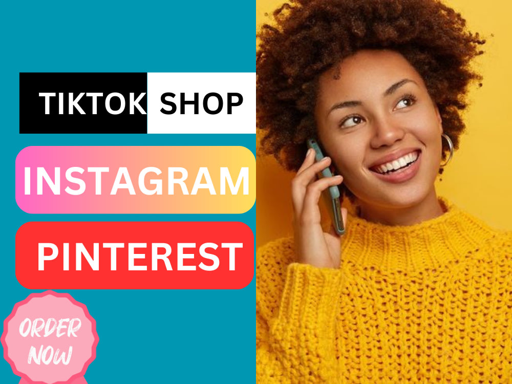 Setup tik tok, facebook, instagram shop pinterest design shopify banner Upwork