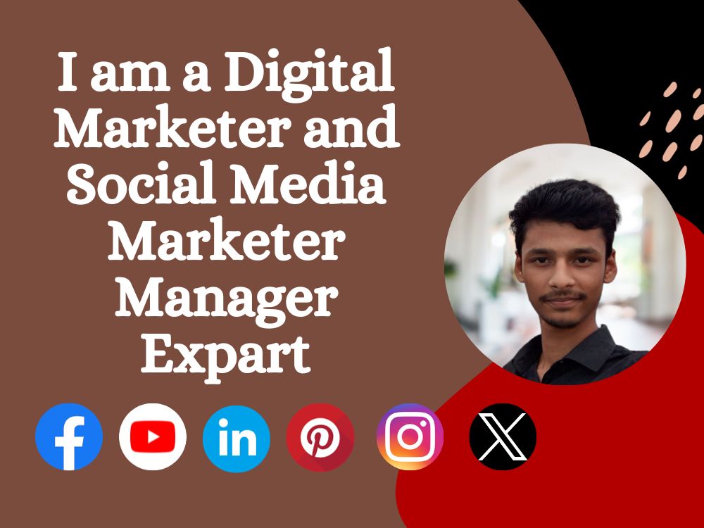 Do digital marketer manager, social media marketer manager | Upwork