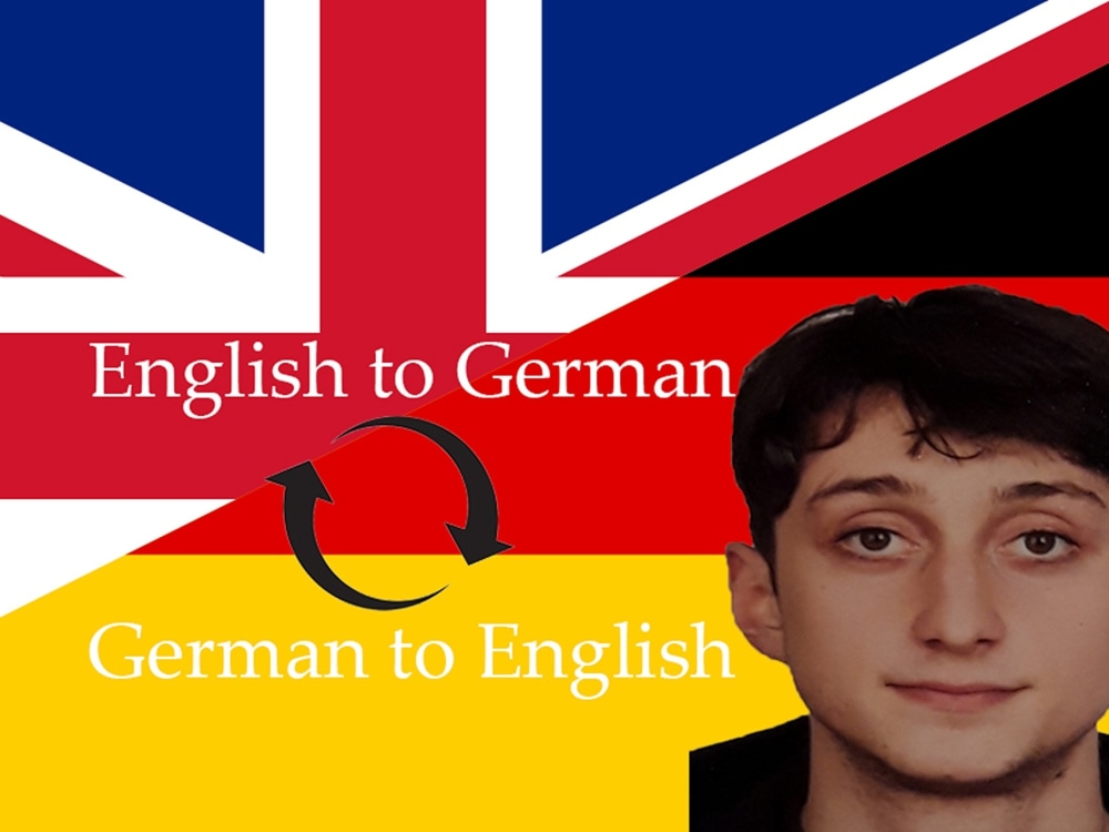 A translation from german to english, from english to german Upwork