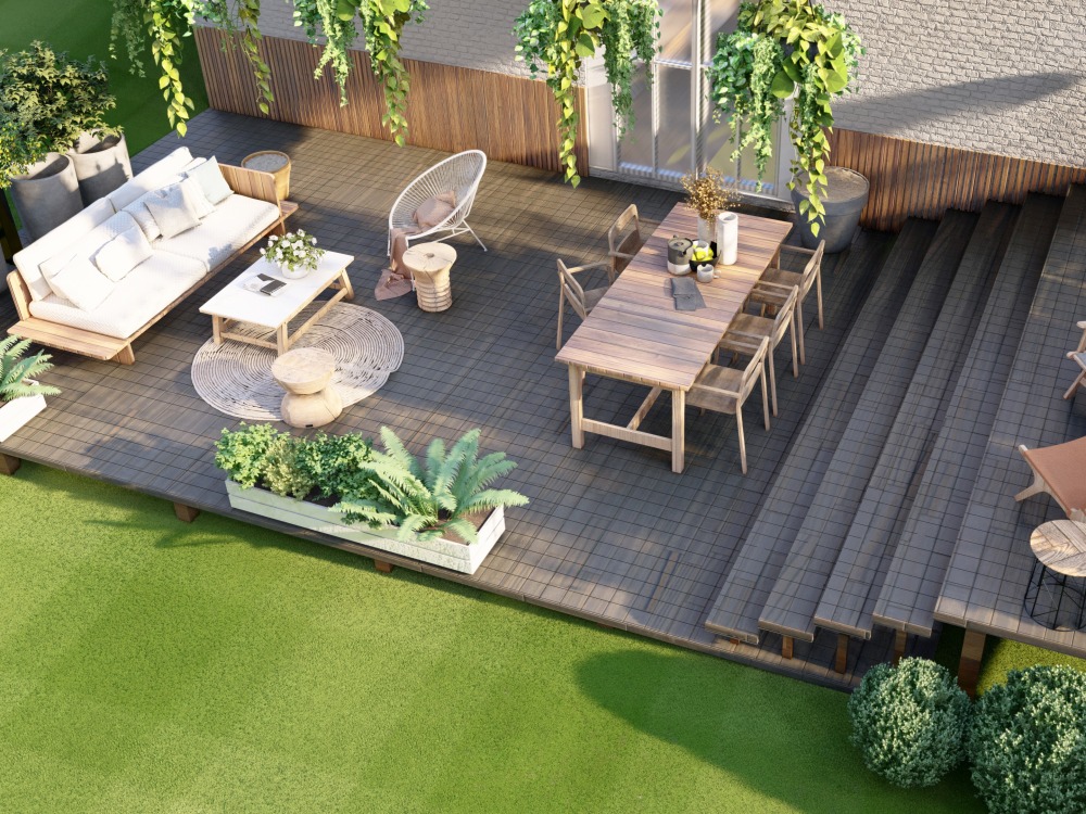 Innovative/modern exterior home and patio design renders | Upwork