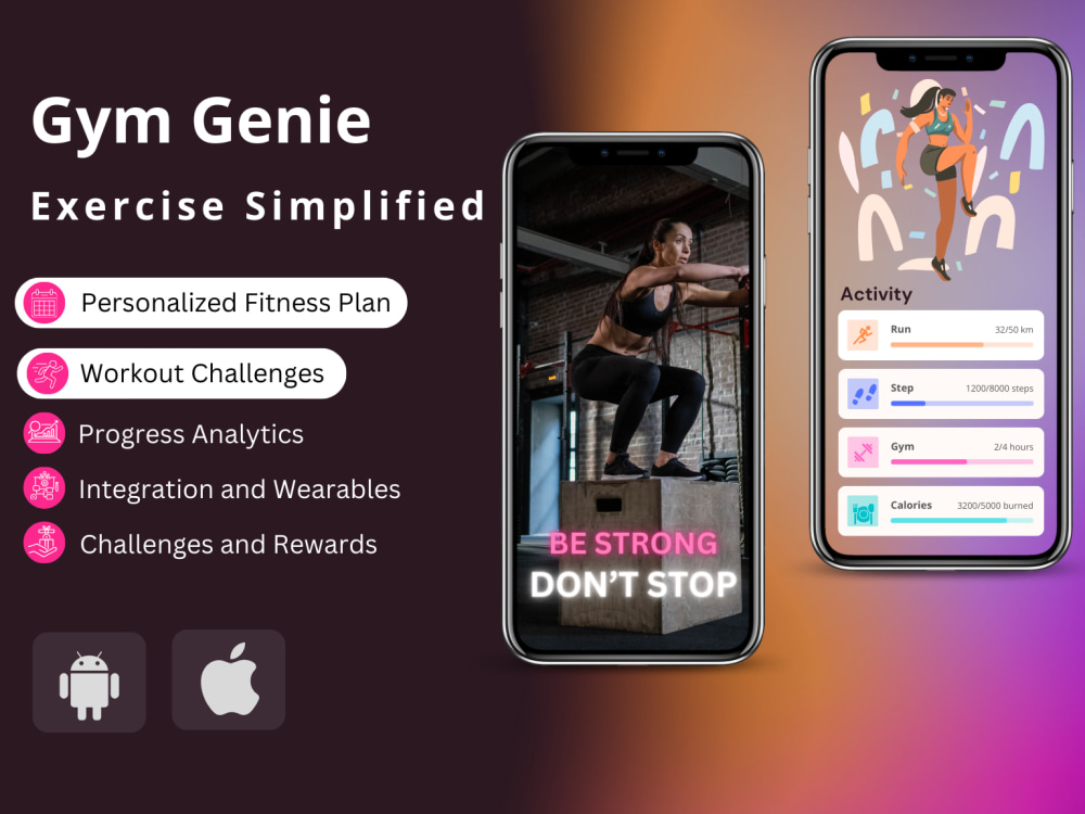 Fitness App Health and Fitness App Android iOS Health Fitness Mobile