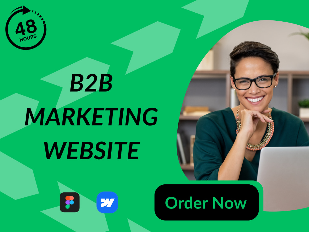 Premium B2B Marketing Website in Webflow, Responsive B2B Marketing ...