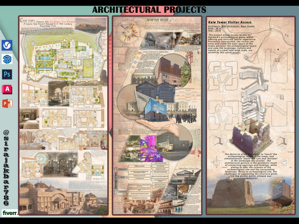 Architecture posters and presentation boards | Upwork