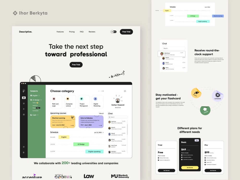 Bespoke Landing page design (WordPress) Upwork