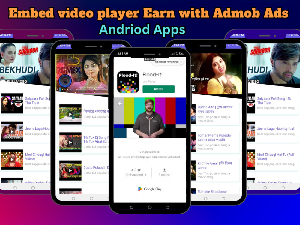 Create professional youtube embed video player for android app Upwork