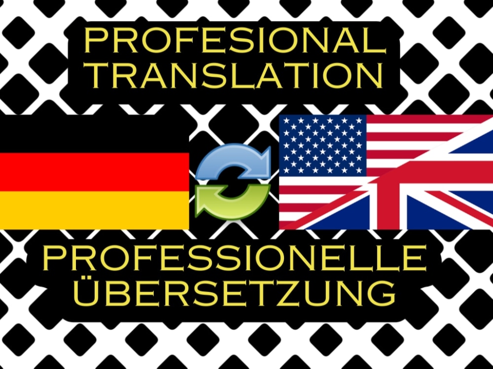 Short text translation; English to German and vice versa Upwork